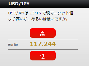バイナリーオプション2択